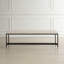 Banc rembourré blanc Uttermost Halston