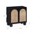 Coran Boho Storage Cabinet with Ball-Style Feet and Seagrass Door Panels-108616998