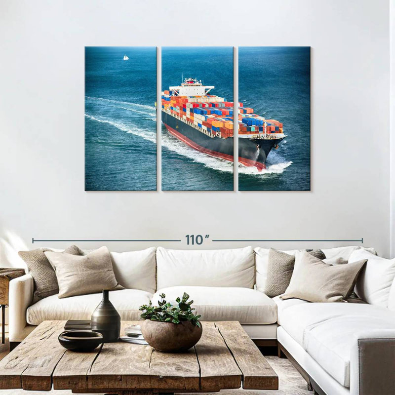 Mehar Ocean Ship, 48" H x 74" W