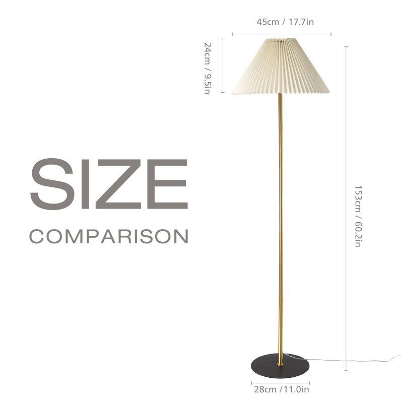 Lampe sur pied traditionnelle 60,2 po Trinere