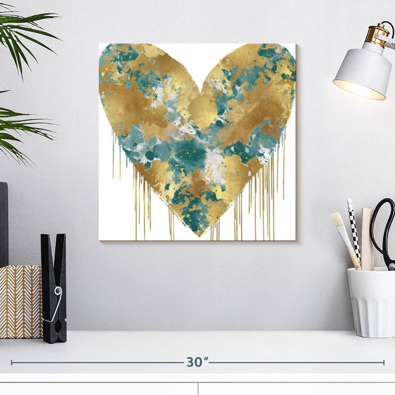 Hardie Big Hearted - vert et or, H 16 po x l 16 po