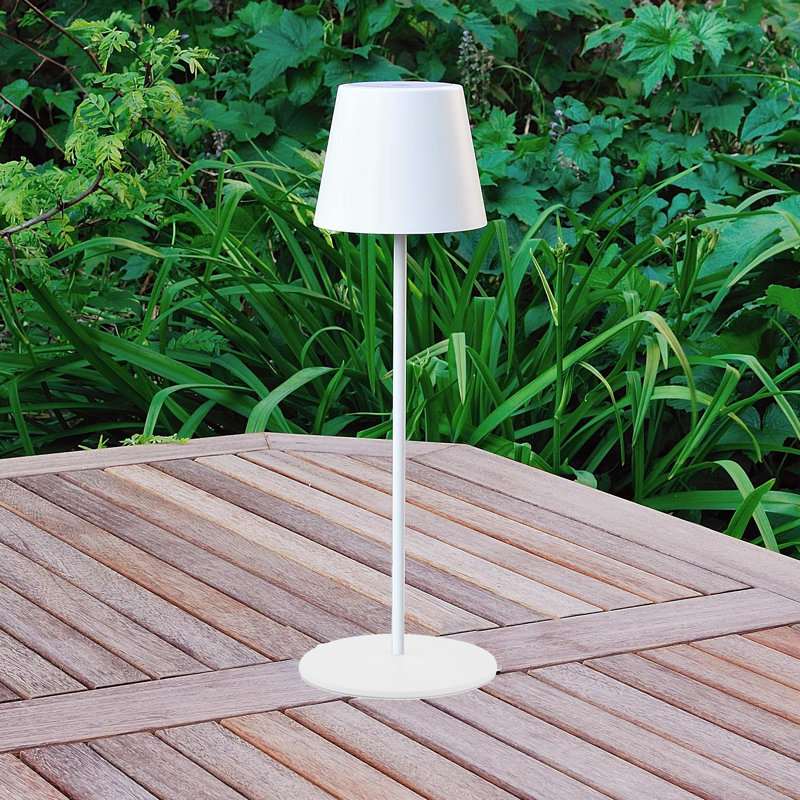 Faison 38cm Outdoor/indoor Rechargeable Cable free LED Buffet Lamp, White