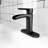 Single-Hole Single-handle Bathroom Faucet with Drain Assembly-61744975