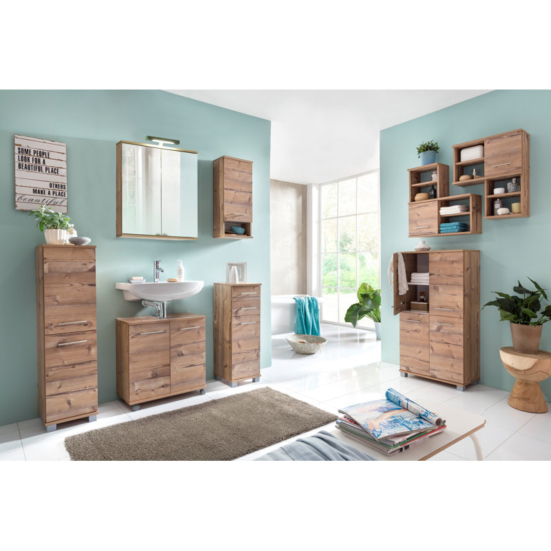 Isola Freestanding Bathroom Cabinet, Beige