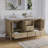 60"W X34''H Solid Wood Bathroom Vanity With Carrera White Quartz Top And Double Sink