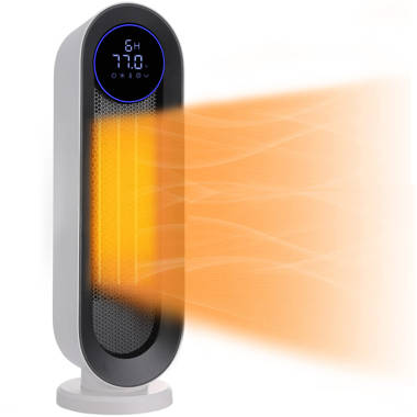 Ancheer 1500 Watt Watt 6450 BTU BTU Electric High Efficiency Tower Space  Heater with Adjustable Thermostat , Remote Included and with Digital  Display | Wayfair