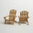 Fanna Rustic Charred Fir Wood Adirondack Chairs