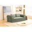 Canapé contemporain compressé en mousse haute densité, revêtement en velours côtelé vert olive, design modulaire, 1 pièce