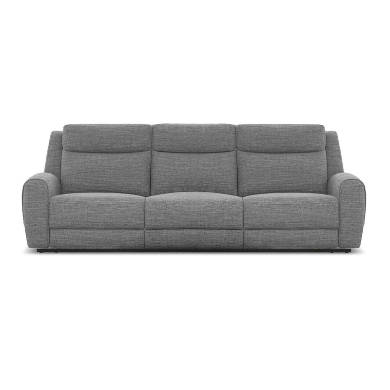 Canapé contemporain l 87,4 po, gris, Tissu gris