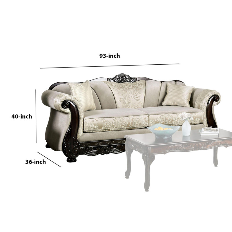 Bediya Upholstered 93'' Sofa