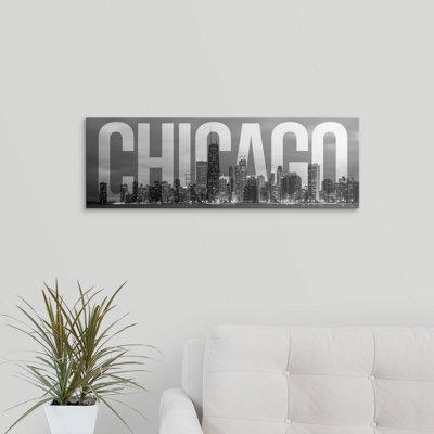 " Chicago Skyline, Transparent Overlay "