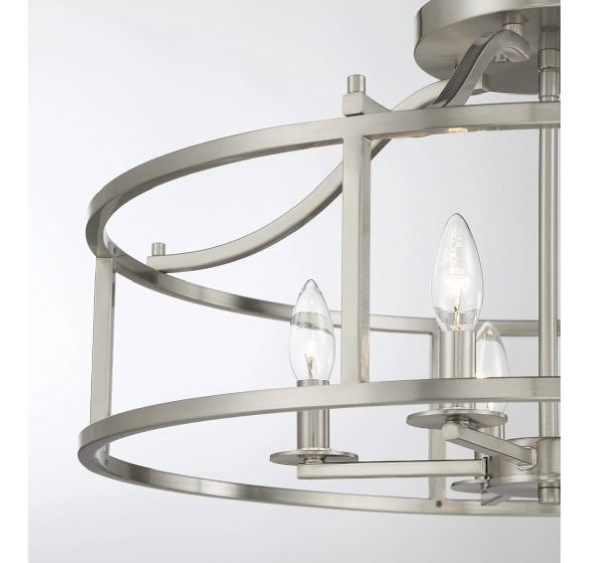 Maris 5-Light Semi Flush Mount, Nickel