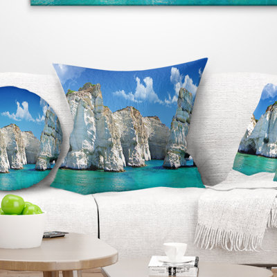 Greek Holidays - Landscape Printed Pillow