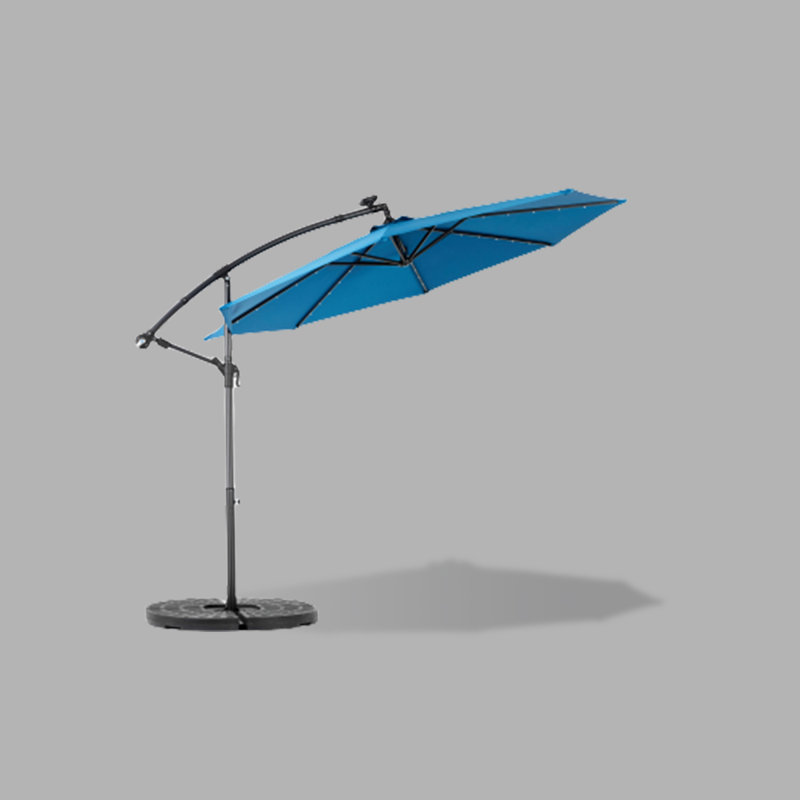 Parasol de marché à DEL 10 pi, Bleu