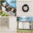59.8" Farmhouse Buffet Cabinet with Sliding Barn Doors - Coffee Bar Sideboard, Distressed Cream White-340724236