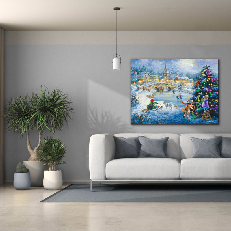 «Joyful Celebration» par Nicky Boehme, art mural sur toile, H 40 po x l 54 po x P 1,5 po