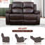 Causeuse inclinable en similicuir 56 po