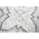 Garden Random Sized Marble Mosaic Tile in White/Grey