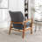 Leifer Upholstered Accent Chair with Ottoman-1534032580