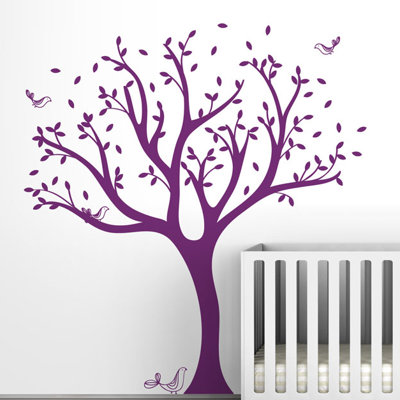 Décalcomanie murale arbre tweet