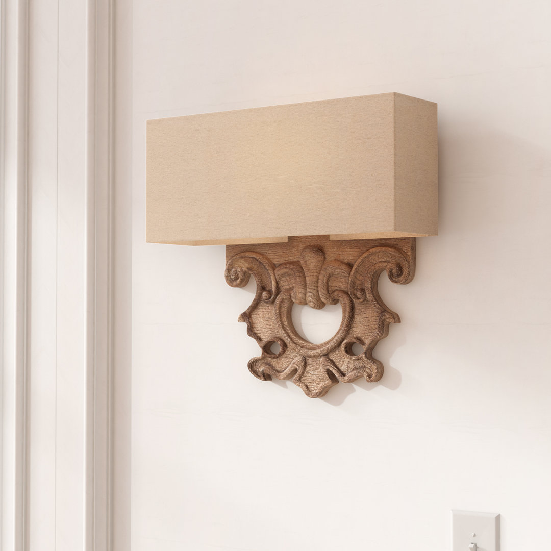 Anaya Steel Flush Mounted Sconce Astoria Grand
