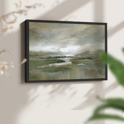 Misty Inlet -Framed Print - Restickable