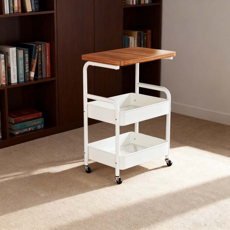 3-Tier Storage Table With Wheels