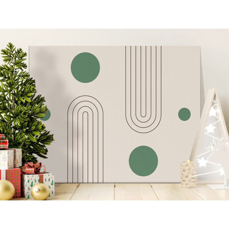 Wrapped Canvas Print Set, 22.86 cm H x 30.48 cm W, Green/Black