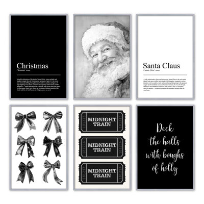 Silent Night Collection, ensemble de 6 reproductions d'art