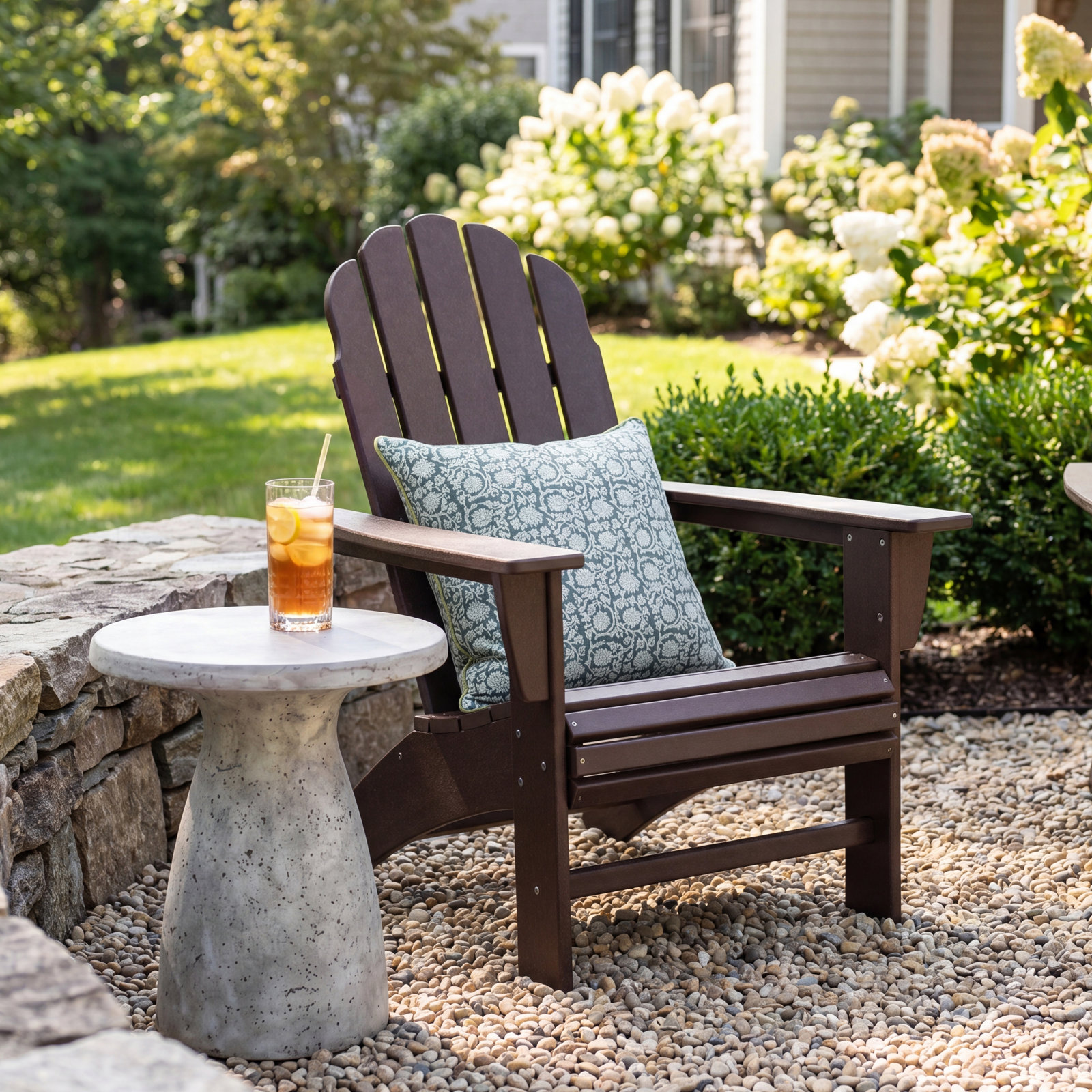 POLYWOOD® Vineyard Adirondack Chair, White