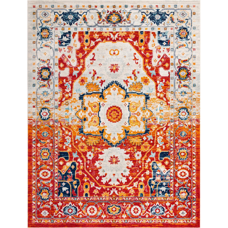 Ikat Indoor Rug, Rectangle 10' x 13'