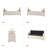 Aristides Modern 59.4" Wide Storage Bench with Two Pillows for Bedroom End of Bed King Size-88744525