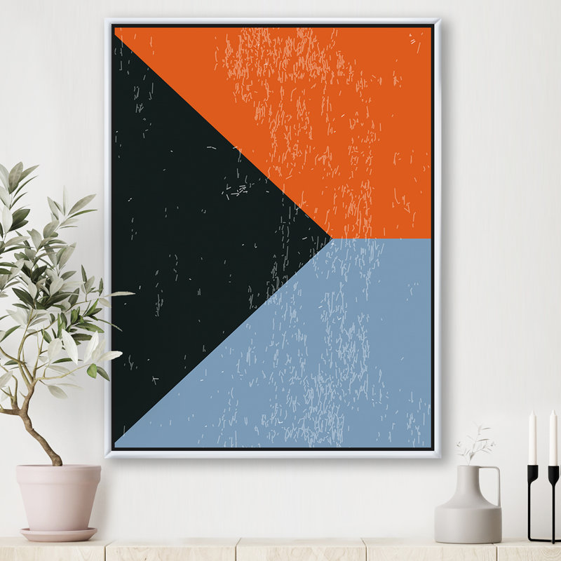 «Minimal Geometric Compostions of Elementary Forms VI», reproduction d'impression sur toile, H 46 po x l 36 po x 1,5 po