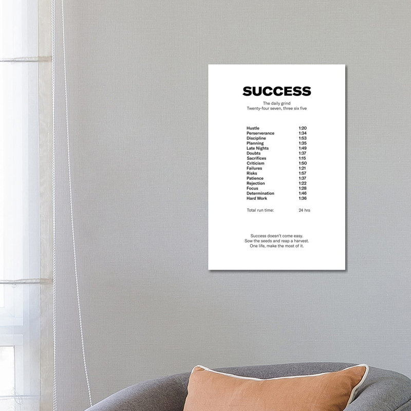 Success by Avesix - Wrapped Canvas Print, 66.04 cm H x 45.72 cm W x 1.91 cm D