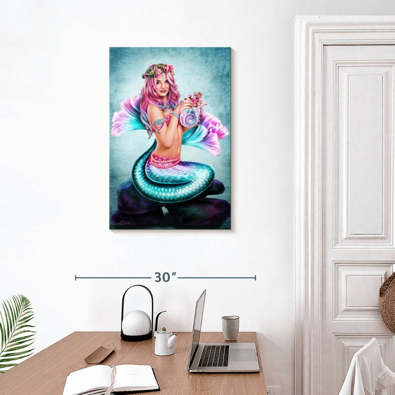 Fleurs de printemps Kelan Mermaid, H 30 po x l 20 po