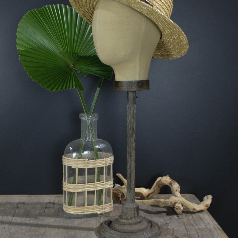 Vintage Inspired Adjustable Cast-Iron Mannequin Head