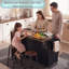 Îlot de cuisine 102,3 po avec table de salle à manger extensible rotative, îlots de cuisine avec rangement-838481839