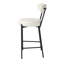 Caroleen Upholstered Counter Stool with Metal Frame