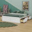 Structure de lit plateforme en bois avec 6 tiroirs-1230187521
