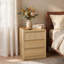 Ensemble de table de chevet 2 pièces et 3 tiroirs pour la chambre à coucher, table d'appoint de bout pour le salon-753793461