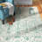 Annette Damask Ivory/Teal Area Rug-22736600