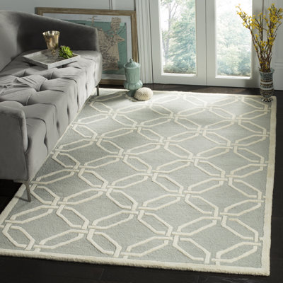 Geometric Wool Hand Woven Area Rug