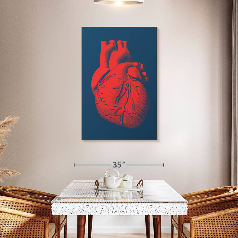Keiri Anatomical Heart, 45" H x 30" W