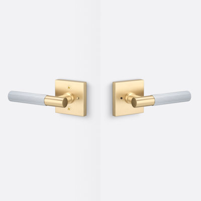 Aspra Square Privacy Rosett, Straight Knurled Grip