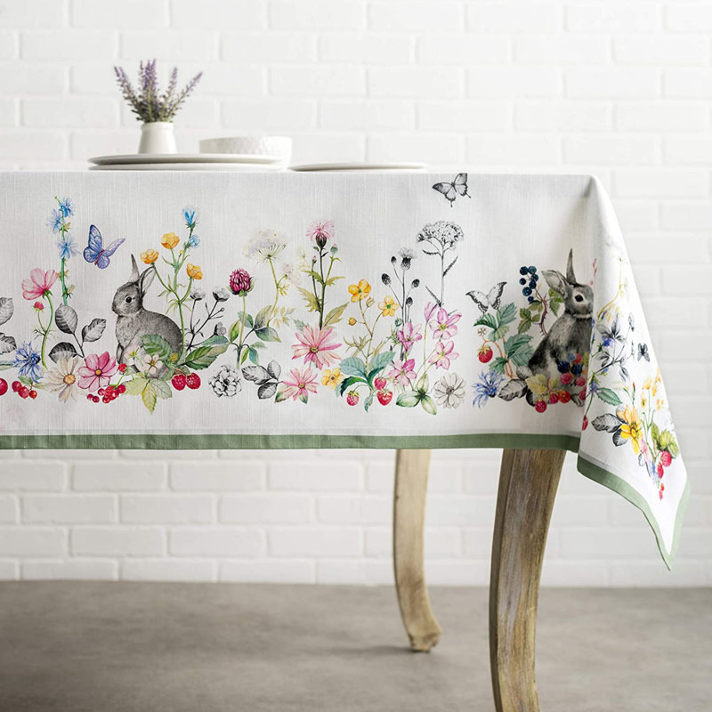 Maison d'Hermine  Printemps 100% Cotton Tablecloth - 54" x 54", 60" L x 60" W
