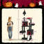 Arbre à chat de 78 po de style gothique, tour de chat avec lit en cercueil, 2 condos spacieux, poteaux à griffer en sisal, boules suspendues à la chauve-souris, conception de château gothique d'Halloween