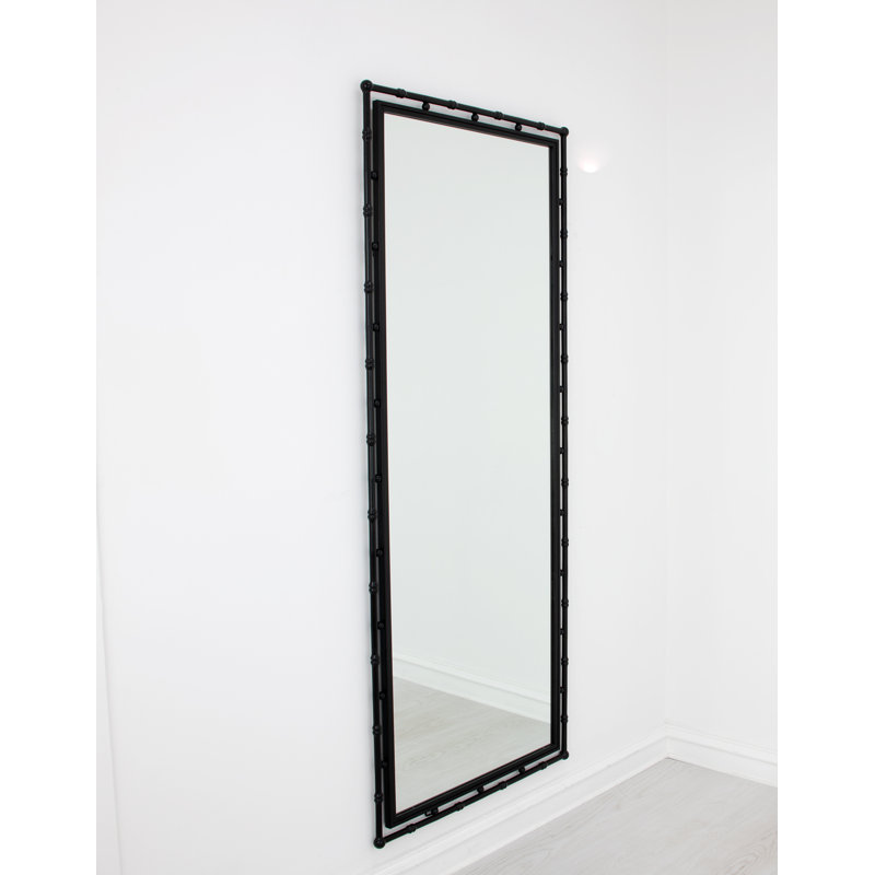 Jamison Rectangle Iron Mirror, Matte Black