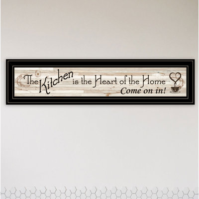 Kitchen is the Heart of the Home-photo encadrée, reproduction d’art textuel sur papier
