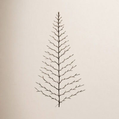 6' Wall Hanging LED Tree