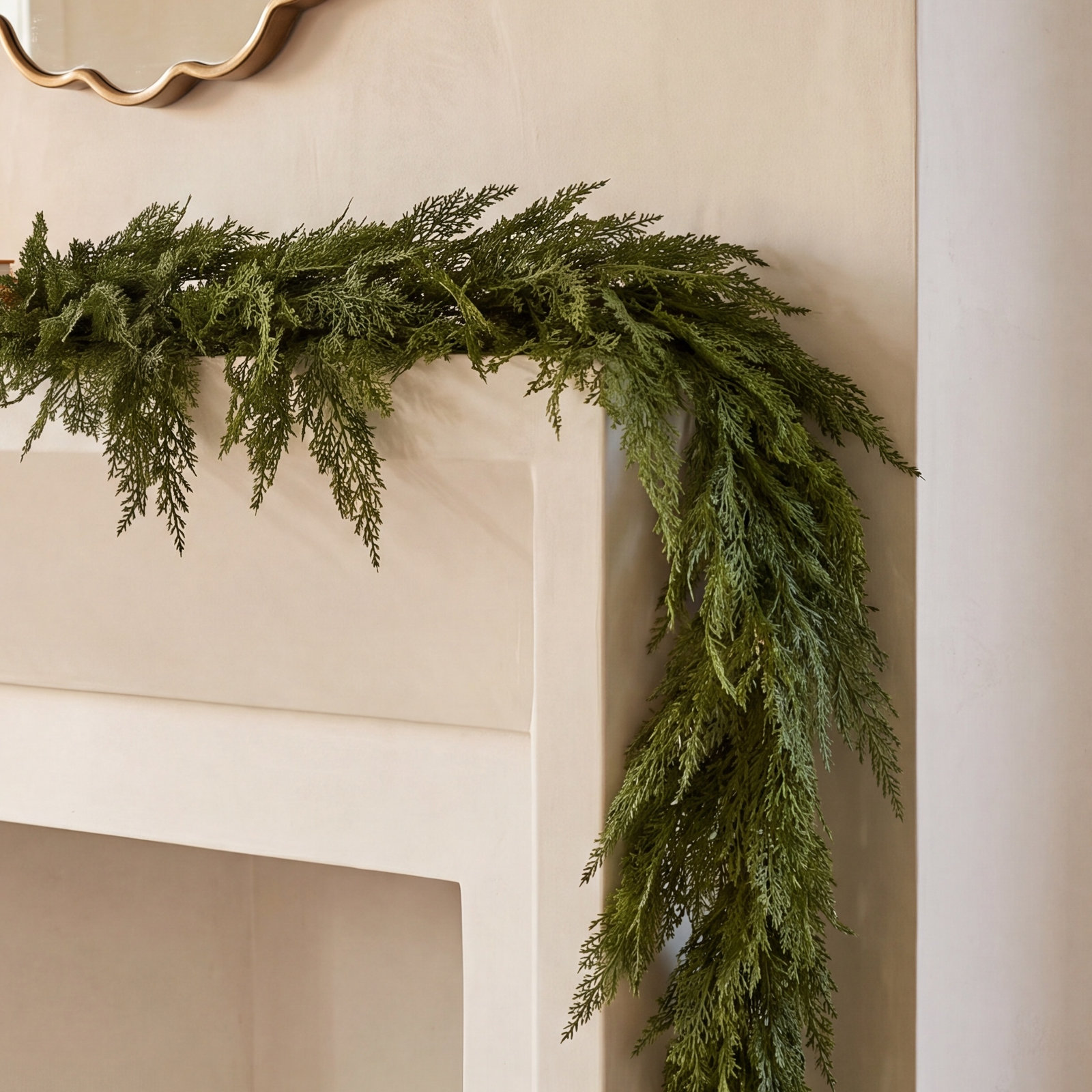 72" Green Cedar Christmas Garland